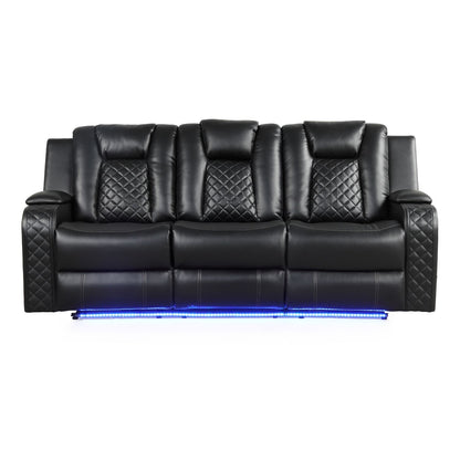 Benz - LED & Power Recliner With Adjustable Headrests And Ambient LED Lighting