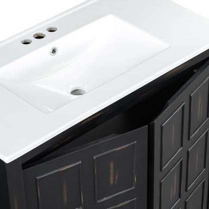 Bathroom Vanity Organizer With Sink, Combo Cabinet Set, Bathroom Storage Cabinet