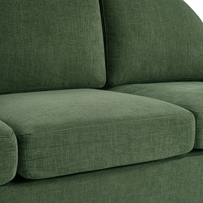 Modern 3 Seater Sofa With Curved Backrest