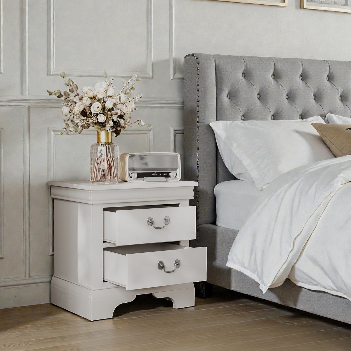 Nightstand With 2 Drawers