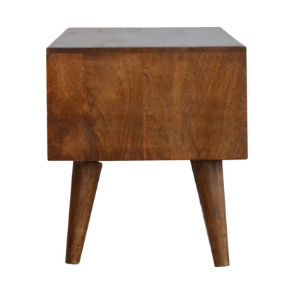 Prism Sliding Media Unit - Chestnut