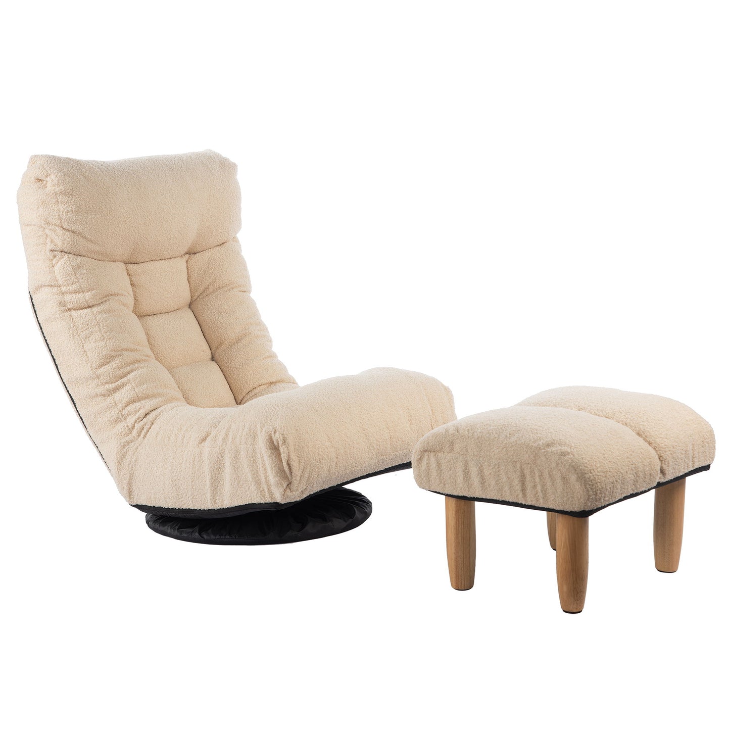 Adjustable Japanese Reclining Floor Chair Sofa With Metal Frame For Living Room