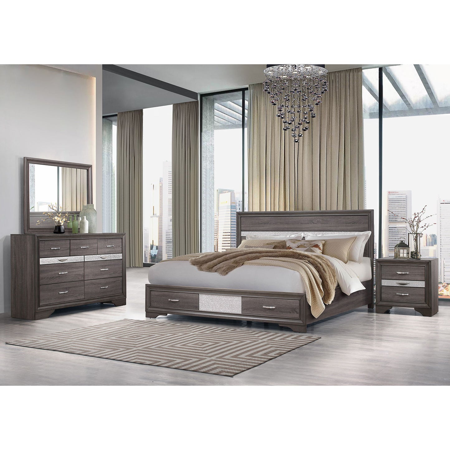 Ryder - Sparkle Mirror - Gray