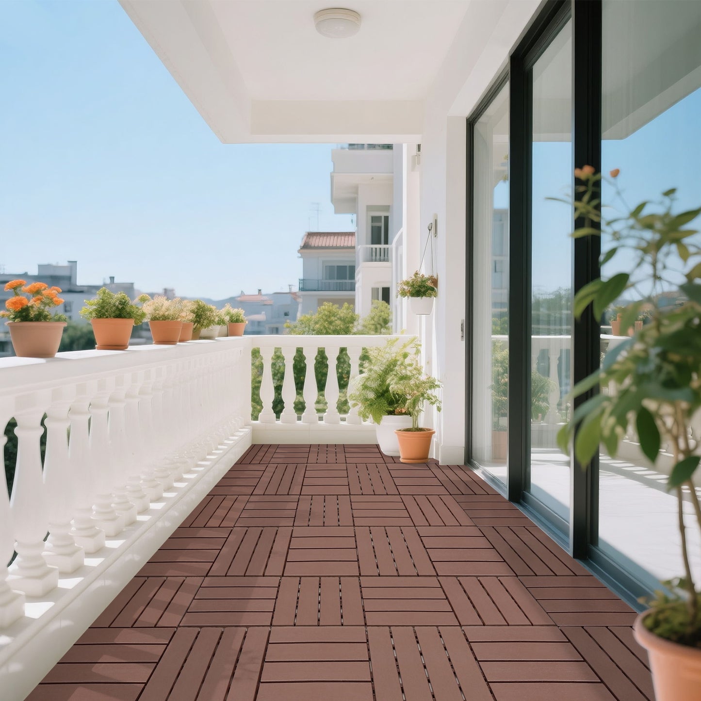 Interlocking Deck Tiles For Outdoor Patio