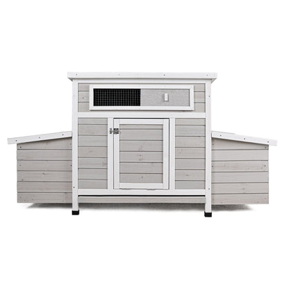 Large Chicken Coop Outdoor Hen House With Dual Nesting Boxes
