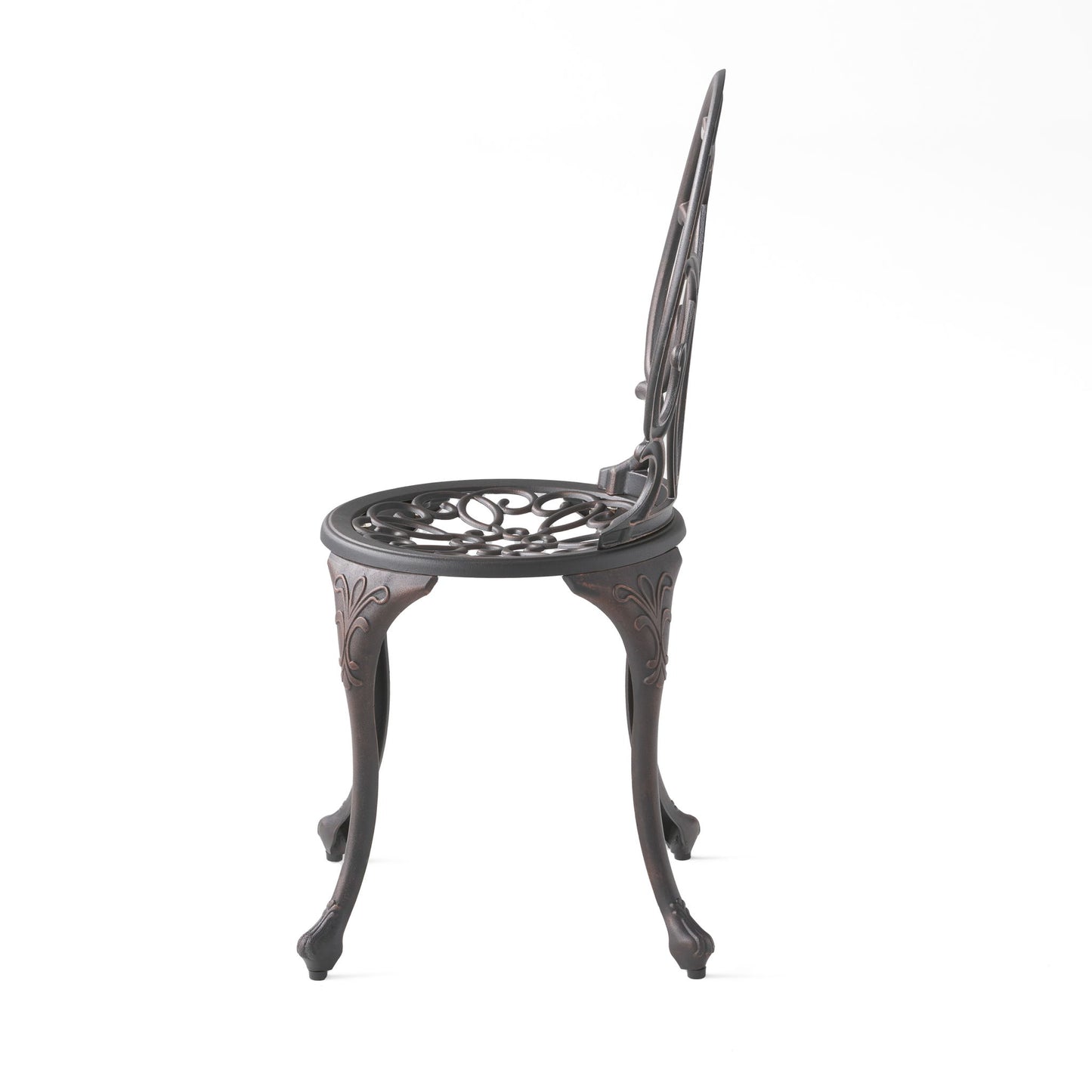 Charleston 3 Pieces Cast Bistro Set - Copper