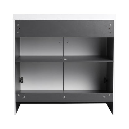 Modern Freestanding Bathroom Vanity With Soft Close Cabinet Doors