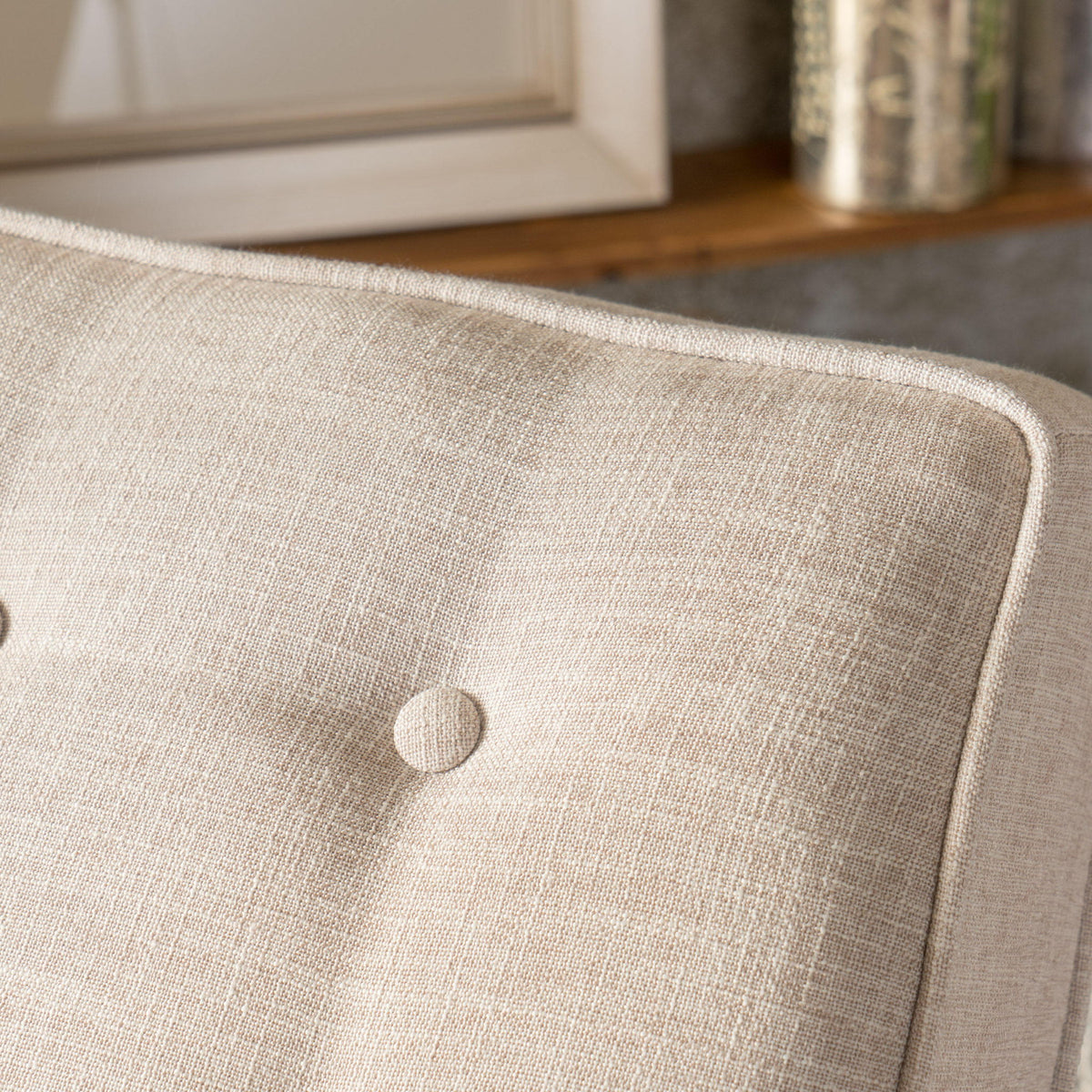 Mid-Century Modern Recliner With Button Tufted Waffle Stitch
