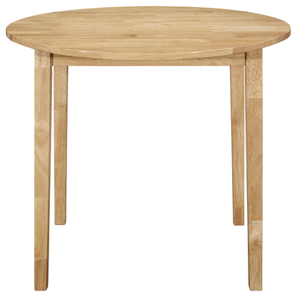 3 Piece Dining Set With Drop Leaf Table And Upholstered Chairs