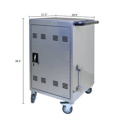 Mobile Charging Cart Station For book, Tablet And Laptop Computer With Power Strip Included