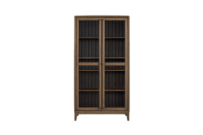 Display Cabinet - Latte / Peppercorn