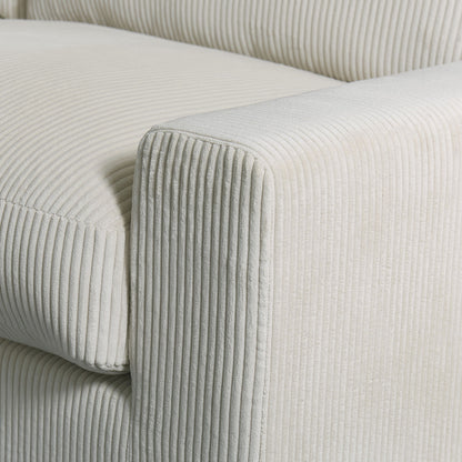 4 Seater Oversized Sectional Sofa With 2 Ottoman And 2 Pillows