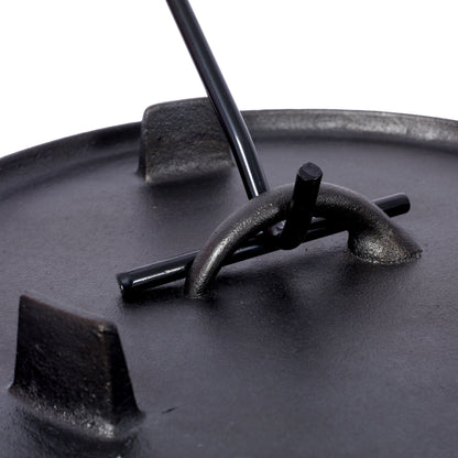 Pre-Seasoned Cast Dutch Oven With Skillet Lid And Pot Rack