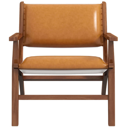 Hendrix - Antique Arm Chair - Brown / Rustic / Tan