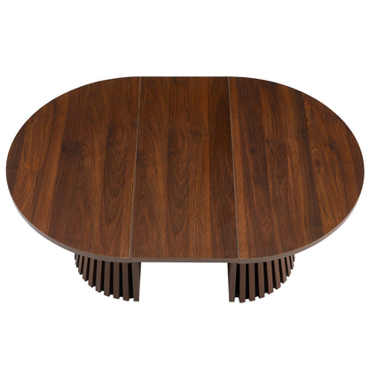 Oval Coffee Table For Living Room - Walnut
