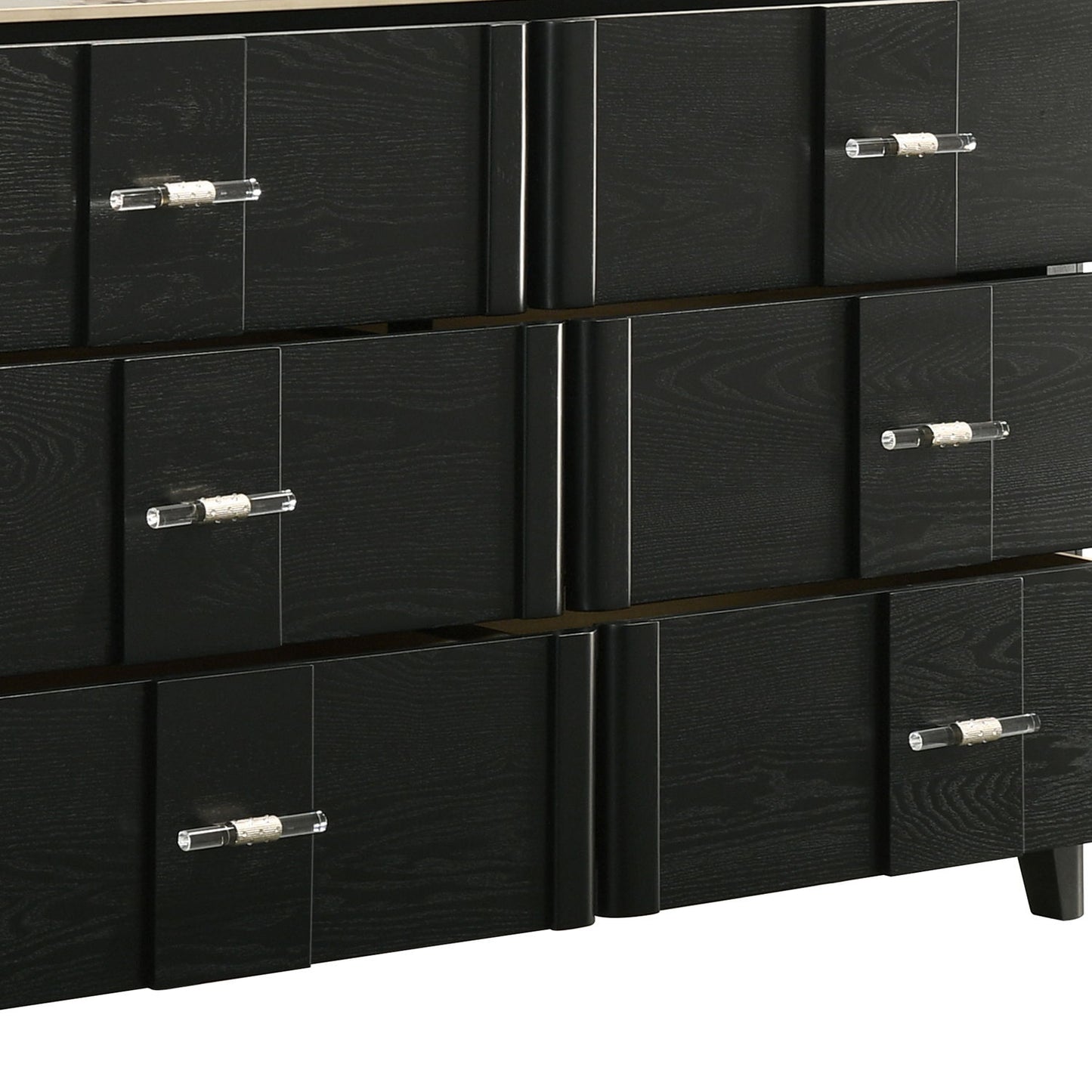 Opel - 6 Drawer Dresser - Black