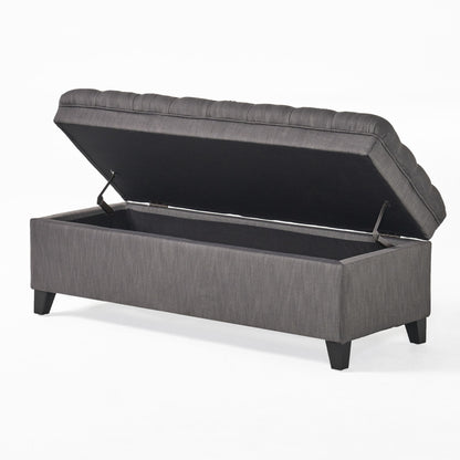 Juliana - Storage Ottoman With Birch Legs