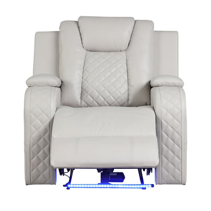 Benz - Power Recliner Set With LED Lighting And USB Charging