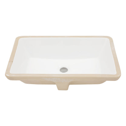 Modern Ceramic Undermount Bathroom Sink With Overflow, High Quality