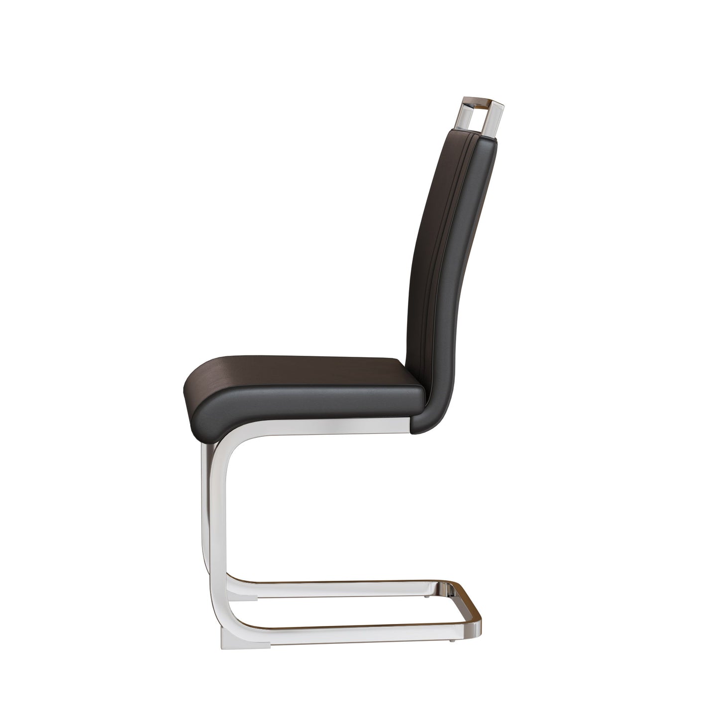Modern Dining Chairs With Padded Seat, High Back