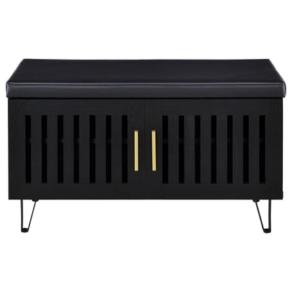 Clackamas - 2 Door Storage Bench With Padded Seat