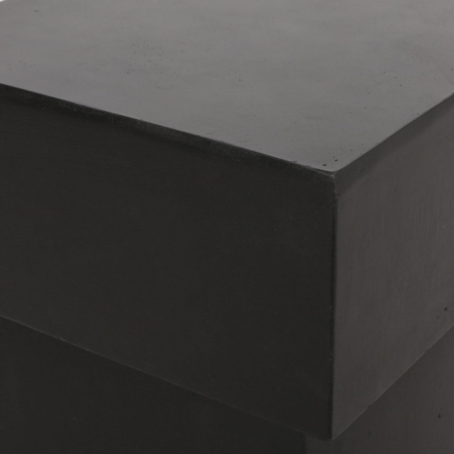 Outdoor Side Table, Patio End Table - Black