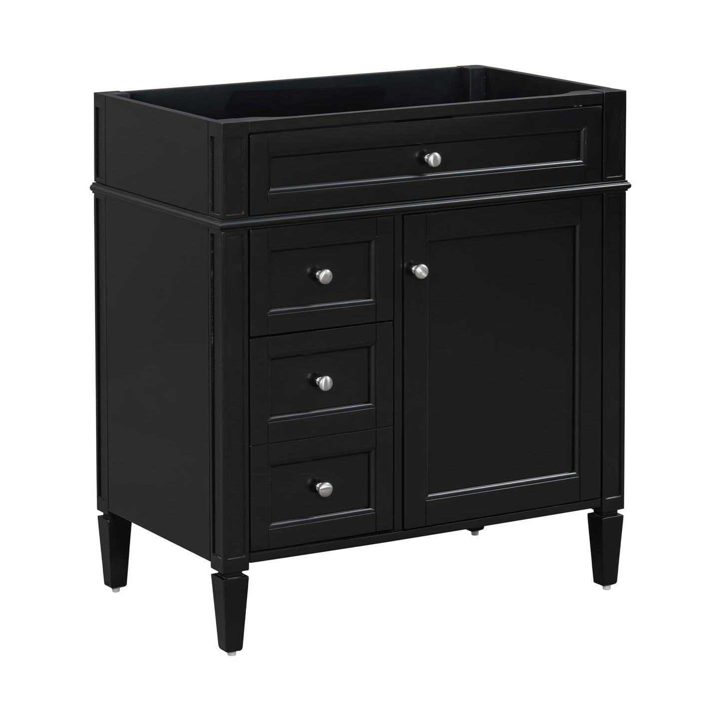 Bathroom Vanity With 2 Drawers And Tip-Out Drawer, Storage Cabinet