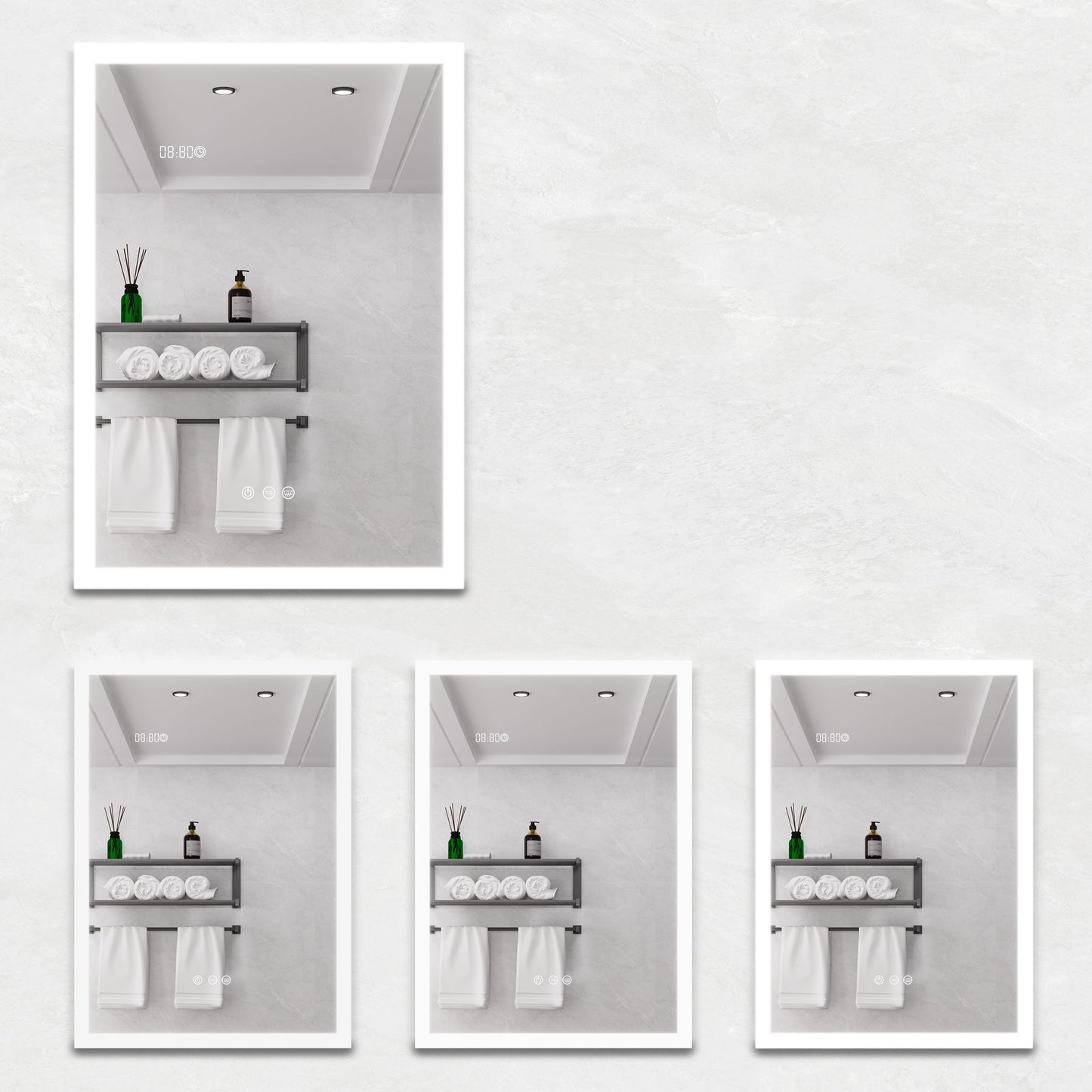 Bathroom Medicine Cabinet With Lights, LED Medicine Cabinet With Mirror, Lighted Medicine Cabinet With Defogger