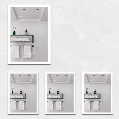 Bathroom Medicine Cabinet With Lights, LED Medicine Cabinet With Mirror, Lighted Medicine Cabinet With Defogger