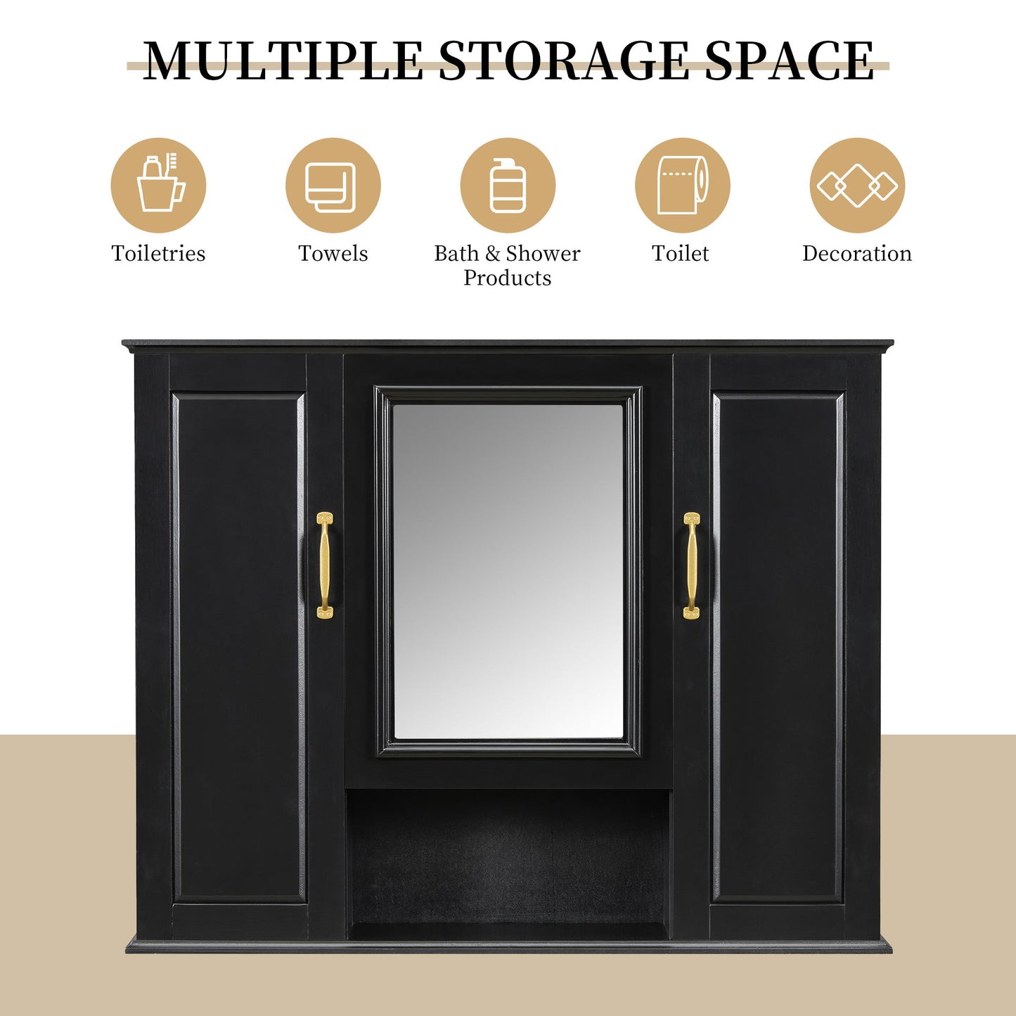 Modern Wall Mounted Medicine Cabinet With Mirror