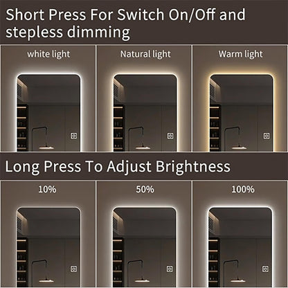 Wall Mounted LED Full Length Mirror