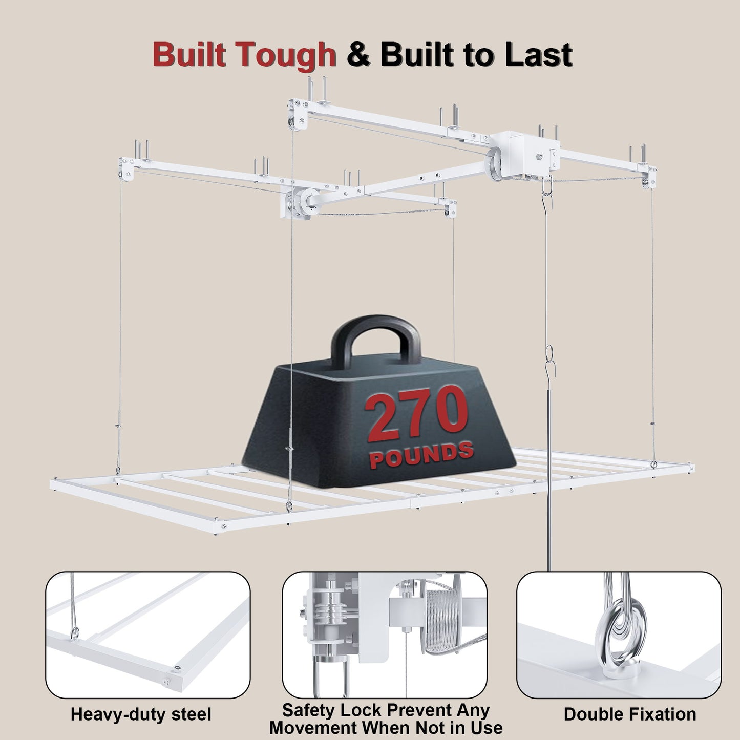 Overhead Garage Storage Rack For Ceilings