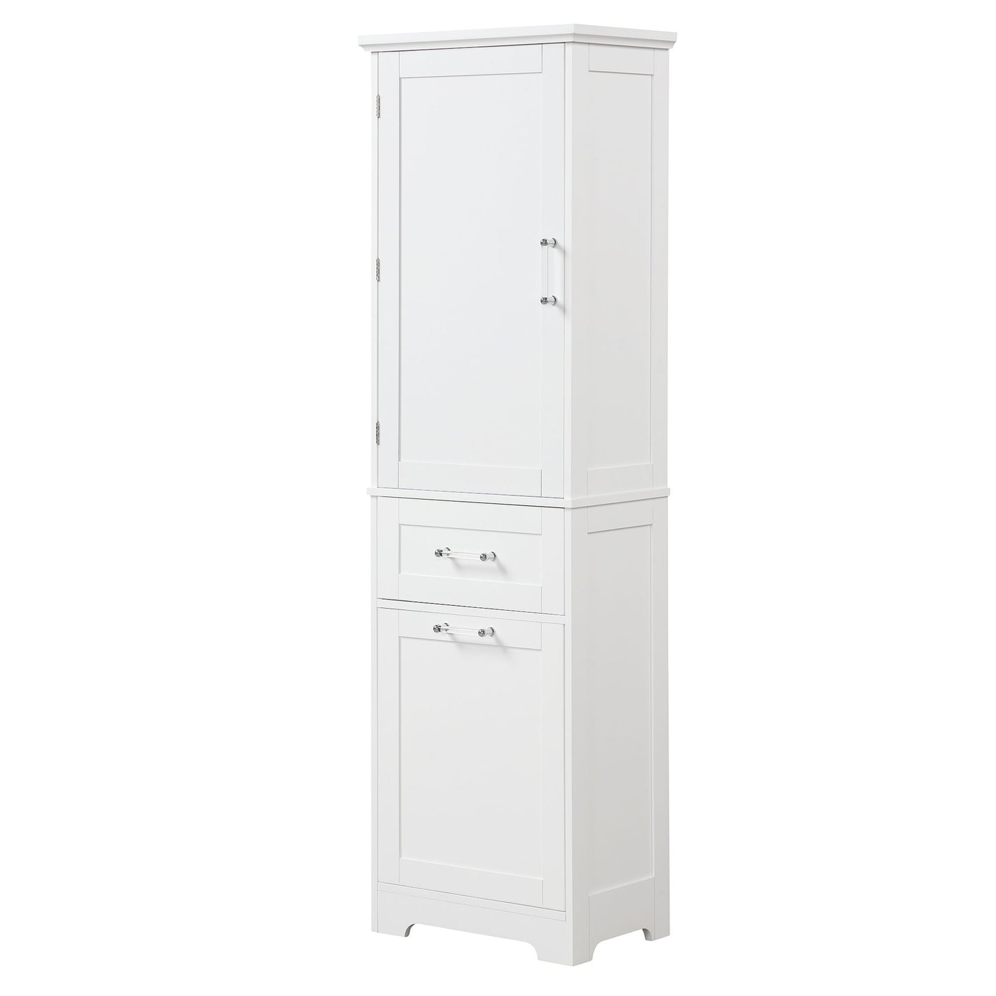 Tall Freestanding Bathroom Storage Cabinet With Adjustable Shelf And 2 Drawers