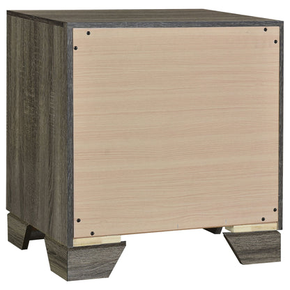 Funston - 4 Piece Queen Bedroom Set With Upholstered Headboard - Oak