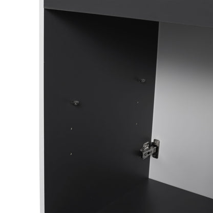 Contemporary Freestanding Bathroom Vanity With Resin Sink & Soft-Close Cabinet Doors