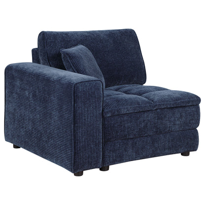 Azure - 5 Piece Upholstered Modular Sectional Sofa - Blue