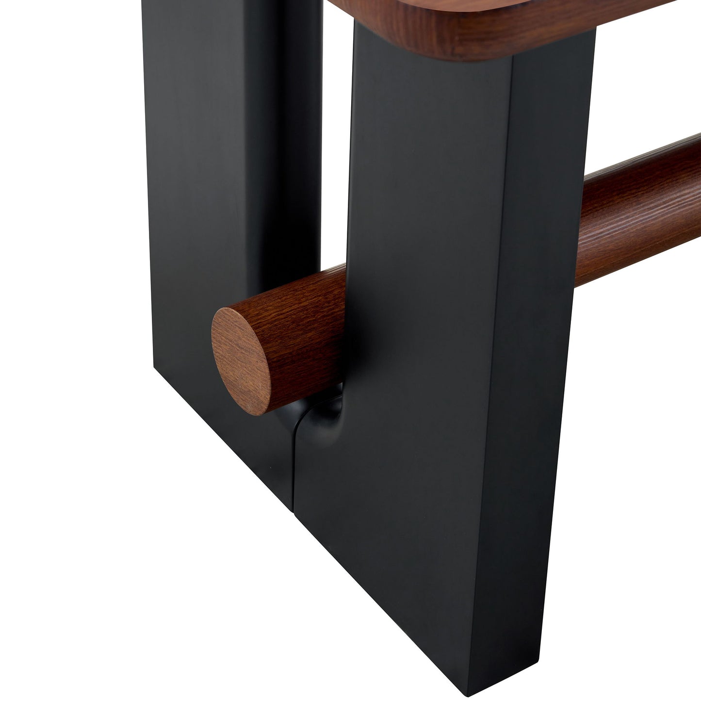 Compact Dining Table - Walnut / Black