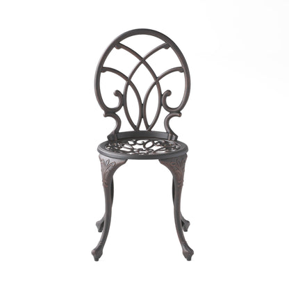 Charleston 3 Pieces Cast Bistro Set - Copper