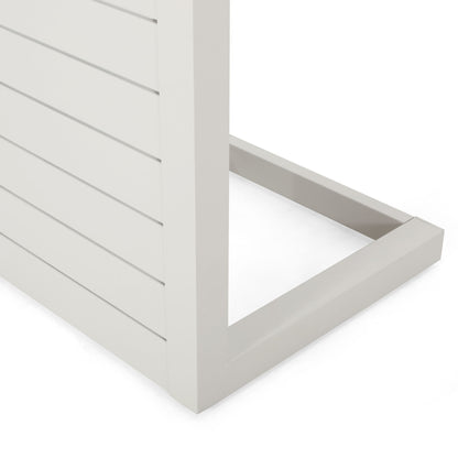 Aluminum Outdoor C - Shaped Side Table For Patio