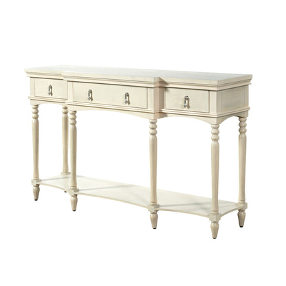 Retro Console Table With 3 Soft Close Drawers