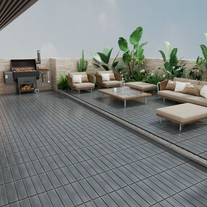 Patio Deck Tiles, Pack Of 22