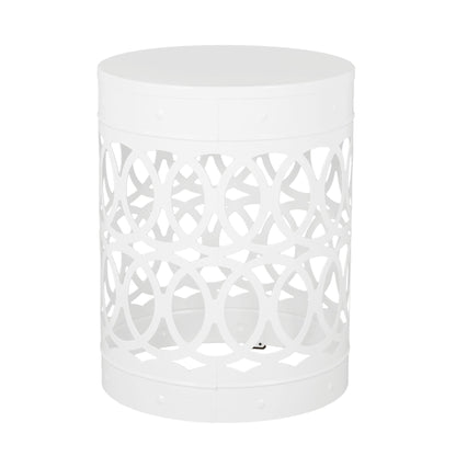 Outdoor Metal S/2 End Table