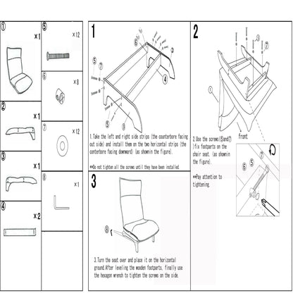 Single Lazy Sofa Chair Leisure Foldable Reclining Chair
