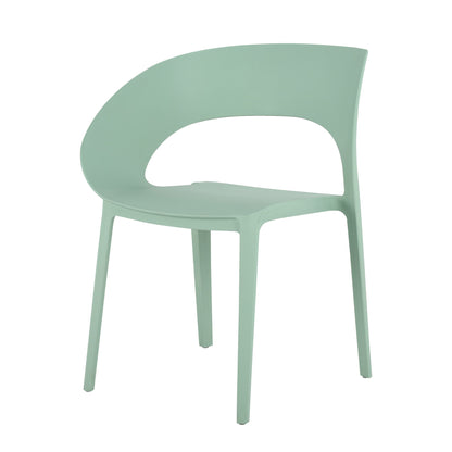 4 Piece Set Of Modern Designed Single Chairs With Long Table