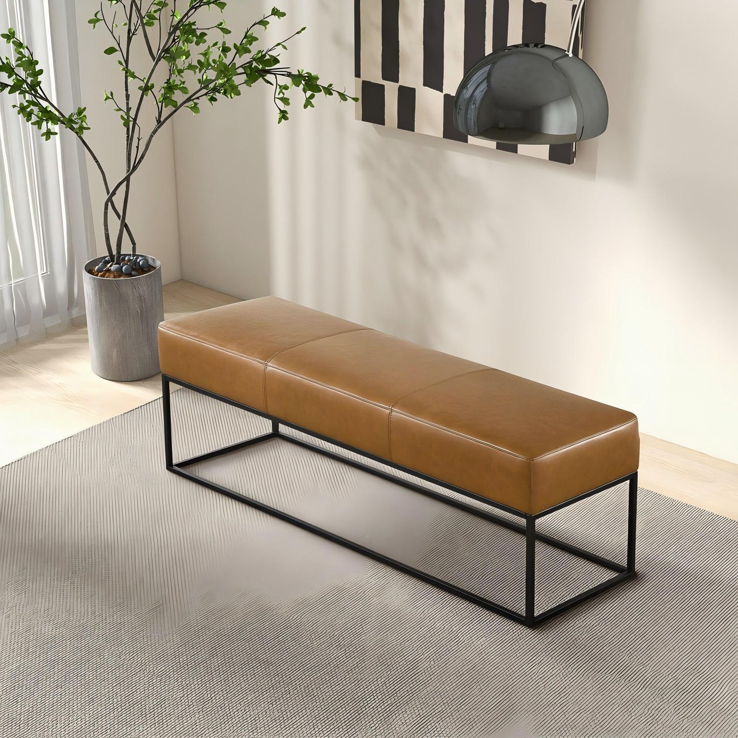 Odessa - Bench - Tan