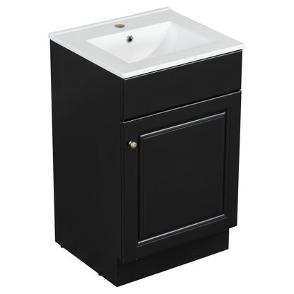 Bathroom Vanity With Sink, Cabinet With Adjustable Shelf