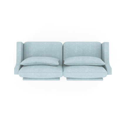 Elegant Sofa With Ergonomic Design And Lumbar Pillows
