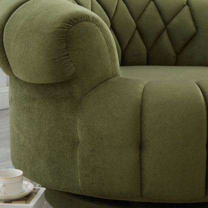 Round Swivel Accent Chair With Rotation