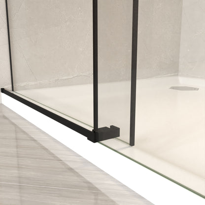 Frameless Sliding Bathtub Door With Frame