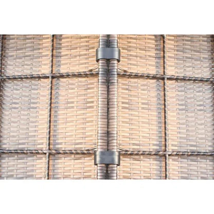 Outdoor Wicker Sectional With Weather Resistant Cushions And Table